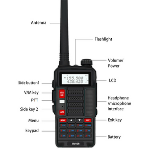 BAOFENG UV-10R 5W Ham Walkie Talkie Dual VHF & UHF Amateur Radio Transceivers BAOFENG   