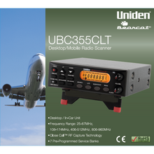 Load image into Gallery viewer, UNIDEN UBC-355CLT 25-960MHz Desktop / Mobile Scanner Radio Receiver UNIDEN   
