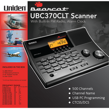 Load image into Gallery viewer, UNIDEN Bearcat UBC-370CLT Desktop Scanner Radio Receiver UNIDEN   
