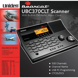 UNIDEN Bearcat UBC-370CLT Desktop Scanner Radio Receiver UNIDEN   