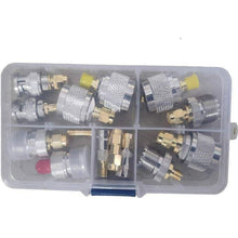 Load image into Gallery viewer, 14x Piece Connector RF Connector Adapter Kit SMA to SMA BNC PL259 SO239 N RF Adapter TECHOMAN   
