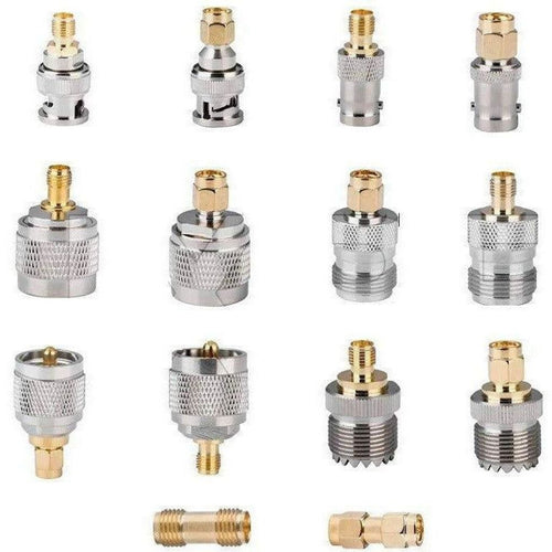14x Piece Connector RF Connector Adapter Kit SMA to SMA BNC PL259 SO239 N RF Adapter TECHOMAN   
