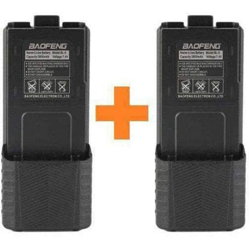 2x Baofeng BL-5L Extended Size High Power 3800 mAh Li-ion Pack Baofeng Accessories BAOFENG   