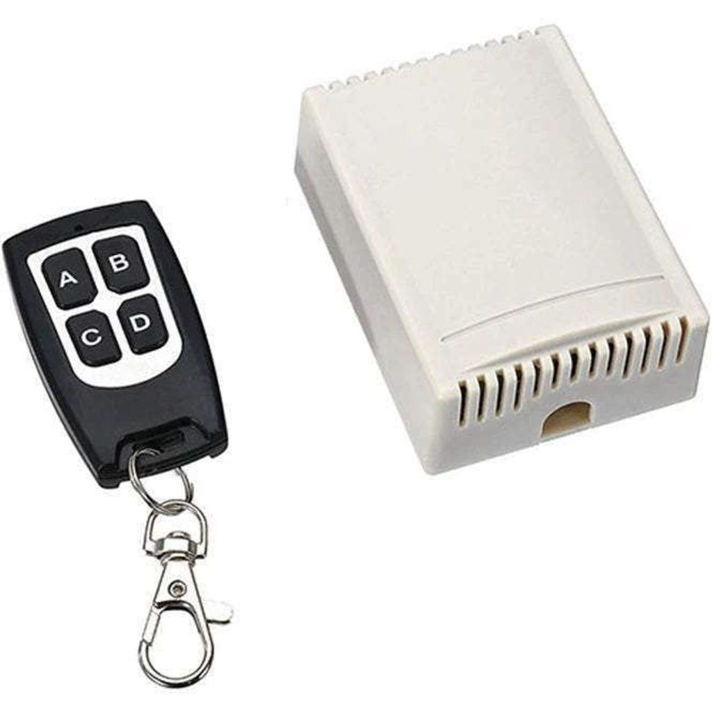 TECHOMAN 12V 4 Channel 433Mhz Wireless Remote Control Switch with 1 Tr