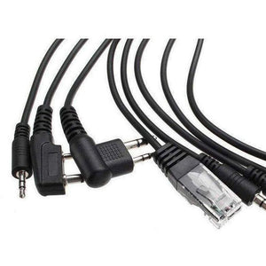 TECHOMAN 8 Way Radio Programming USB Cable with Drivers and Links Programming Cables TECHOMAN   