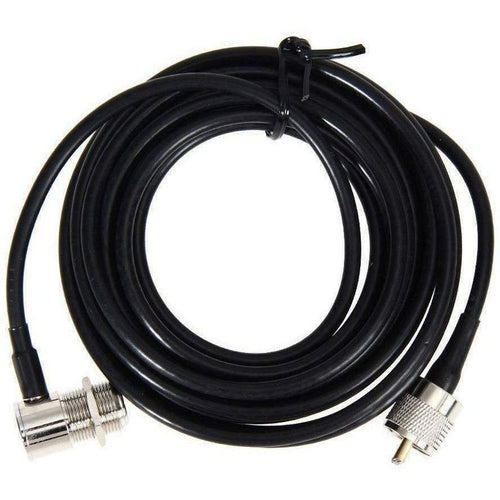 TECHOMAN 5 Metre Antenna Cable with SO239 on Base and PL259 for Radio Antenna Patch Cables TECHOMAN   