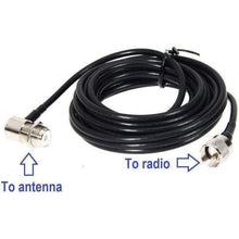 Load image into Gallery viewer, TECHOMAN Antenna L Bracket with SO239 on Base and PL259 for Radio - 5M cable. Mobile Antenna Mounts TECHOMAN   

