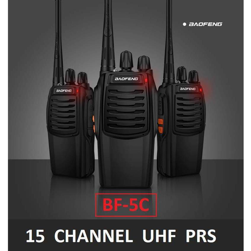 3x Baofeng BF-5C 2 WATT UHF PRS CB Walkie Talkies - 16 Channels UHF PRS Hand Helds BAOFENG   