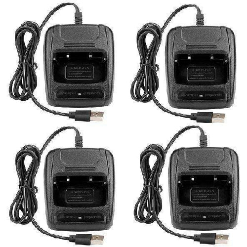 4x Baofeng USB Chargers For BF-777, BF-666, BF-888s, BF-5C Two Way Radios Baofeng Accessories BAOFENG   