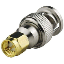 Load image into Gallery viewer, BNC Male Plug to SMA Male Plug Joiner / Connector / Adaptor RF Adapter TECHOMAN   
