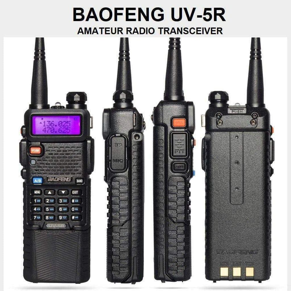 För Baofeng UV-5R-walkie-talkie, 10 km, CB, amatörradiostation