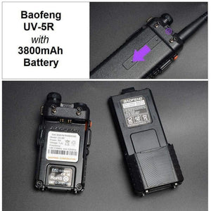 Baofeng UV-5R 5W Ham Walkie Talkie Dual VHF & UHF with High Capacity Battery Amateur Radio Transceivers BAOFENG   