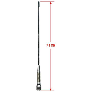 TECHOMAN Mobile CB Radio Antenna 26 MHz / 27 MHz Fibreglass with Tuning Stub Antenna Mobile TECHOMAN   