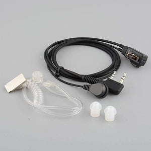 2x Baofeng Acoustic 2-Pin Headset Earpiece / Microphones for Baofeng Radios Baofeng Accessories TECHOMAN   