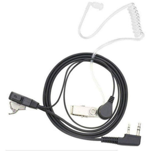 Kenwood Acoustic 2-Pin Headset Earpiece / Microphone for Kenwood Radios Communication Radio Accessories TECHOMAN   