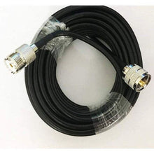 Load image into Gallery viewer, TECHOMAN RF Coaxial Antenna / Aerial Cable with PL259 and SO239 50 Ohm Coax - 7.5 Metres Antenna Accessories TECHOMAN   
