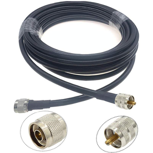 TECHOMAN SLMR400 Ultra Low Loss Antenna / Aerial RF Cable N-Plug to PL259 Plug - 20 Metres Antenna Patch Cables TECHOMAN   