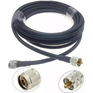 TECHOMAN SLMR400 Ultra Low Loss Antenna / Aerial RF Cable N-Plug to PL259 Plug - 15 Metres Antenna Patch Cables TECHOMAN   