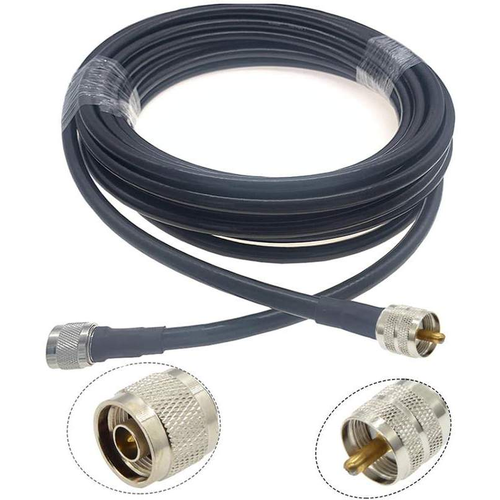 TECHOMAN CFD400 RF Cable Similar to LMR400 Better than RG-8 & RG-213 - 10 Metres Antenna Patch Cables TECHOMAN   