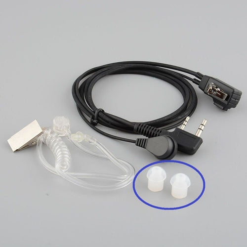 Silicone Earbud Replacements for Acoustic Earpieces (1 pair) Communication Radio Accessories TECHOMAN   
