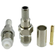 Load image into Gallery viewer, TECHOMAN FME Female Crimp Socket for RG58 Coaxial Cable  TECHOMAN   
