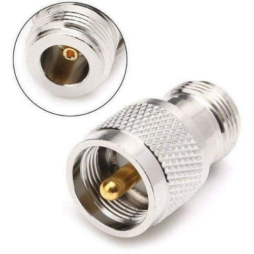 PL259 Male Plug to N Type Female Socket Joiner / Connector / Adaptor RF Adapter TECHOMAN   