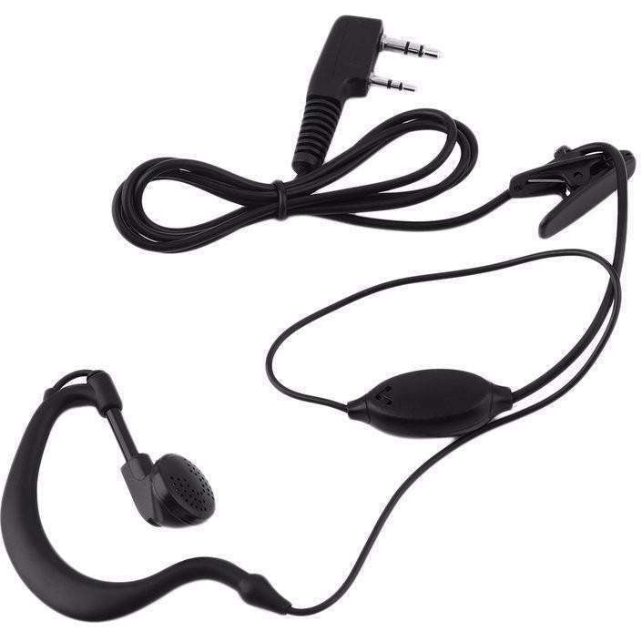 Pofung 2-Pin Headset Earpiece / Microphone for Pofung Radios  TECHOMAN   