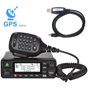TYT MD-9600 DMR Ham Mobile Dual VHF & UHF with Program Cable and GPS Amateur Radio Transceivers TYT   