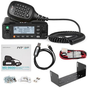 TYT MD-9600 DMR Ham Mobile Dual VHF & UHF with Program Cable and GPS Amateur Radio Transceivers TYT   