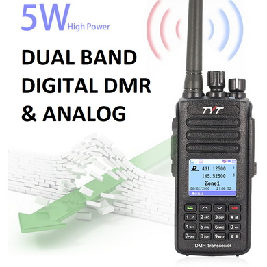 TYT MD-390 DMR Ham Walkie Talkie Dual VHF & UHF with Program Cable and GPS-TYT-Amateur Radio Handheld Radios,Amateur Radio Transceivers