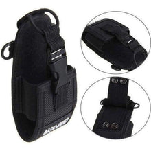 Load image into Gallery viewer, TECHOMAN Walkie Talkie Belt Pouch Cover for Baofeng and Other Models - Black Radio Belt Pouches TECHOMAN   
