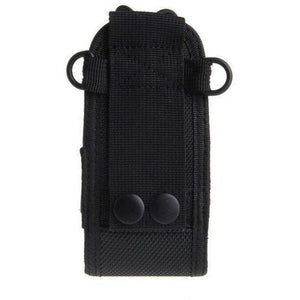 TECHOMAN Walkie Talkie Belt Pouch Cover for Baofeng and Other Models - Black Radio Belt Pouches TECHOMAN   