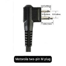 Load image into Gallery viewer, D Shape Earpiece / Microphone for Motorola 2-pin Radios Communication Radio Accessories TECHOMAN   
