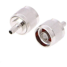 Load image into Gallery viewer, TECHOMAN N TYPE male Crimp Plug for RG58 Coaxial Cable  TECHOMAN   
