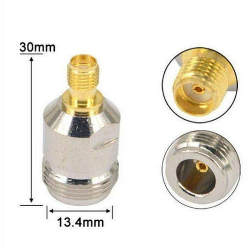 TECHOMAN N Type Female Socket to SMA Female Socket Joiner / Connector / Adaptor RF Adapter TECHOMAN   
