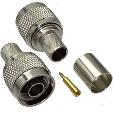 Load image into Gallery viewer, TECHOMAN N TYPE Male Crimp Plug for RG-8 LMR400 SLMR400 Coaxial Cable  TECHOMAN   
