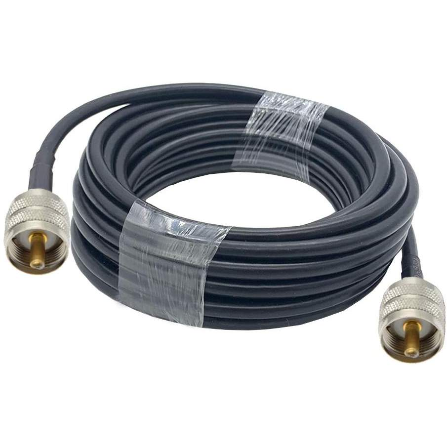 TECHOMAN Antenna Cable with PL259 to PL259 -  15 Metre Cable Antenna Patch Cables TECHOMAN   