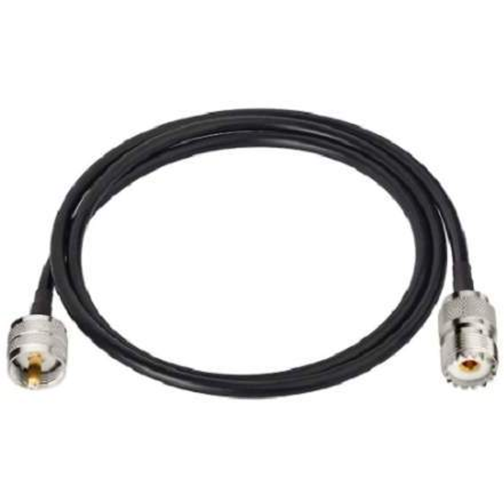 TECHOMAN Antenna / Aerial Patch Cable with PL259 Plug to SO239 - 1 Metre Cable Antenna Patch Cables TECHOMAN   