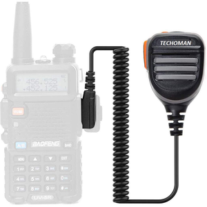 TECHOMAN TM820P Rainproof 2 Pin Microphone Speaker for TM820P Radios Communication Radio Accessories TECHOMAN   