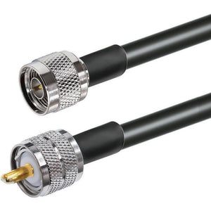 TECHOMAN SLMR400 Ultra Low Loss Antenna / Aerial RF Cable N-Plug to PL259 Plug - 20 Metres Antenna Patch Cables TECHOMAN   