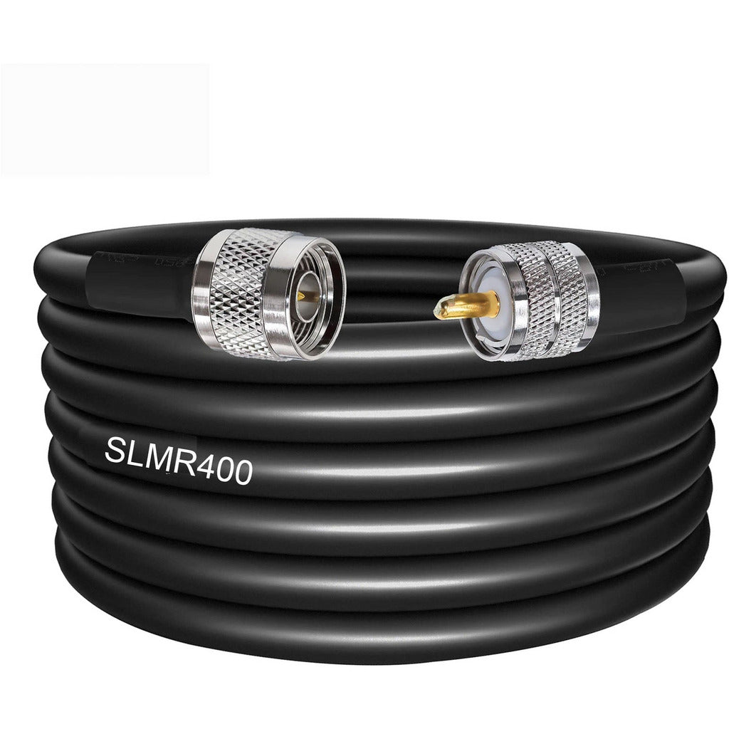 TECHOMAN SLMR400 Ultra Low Loss Antenna / Aerial RF Cable N-Plug to PL259 Plug - 20 Metres Antenna Patch Cables TECHOMAN   