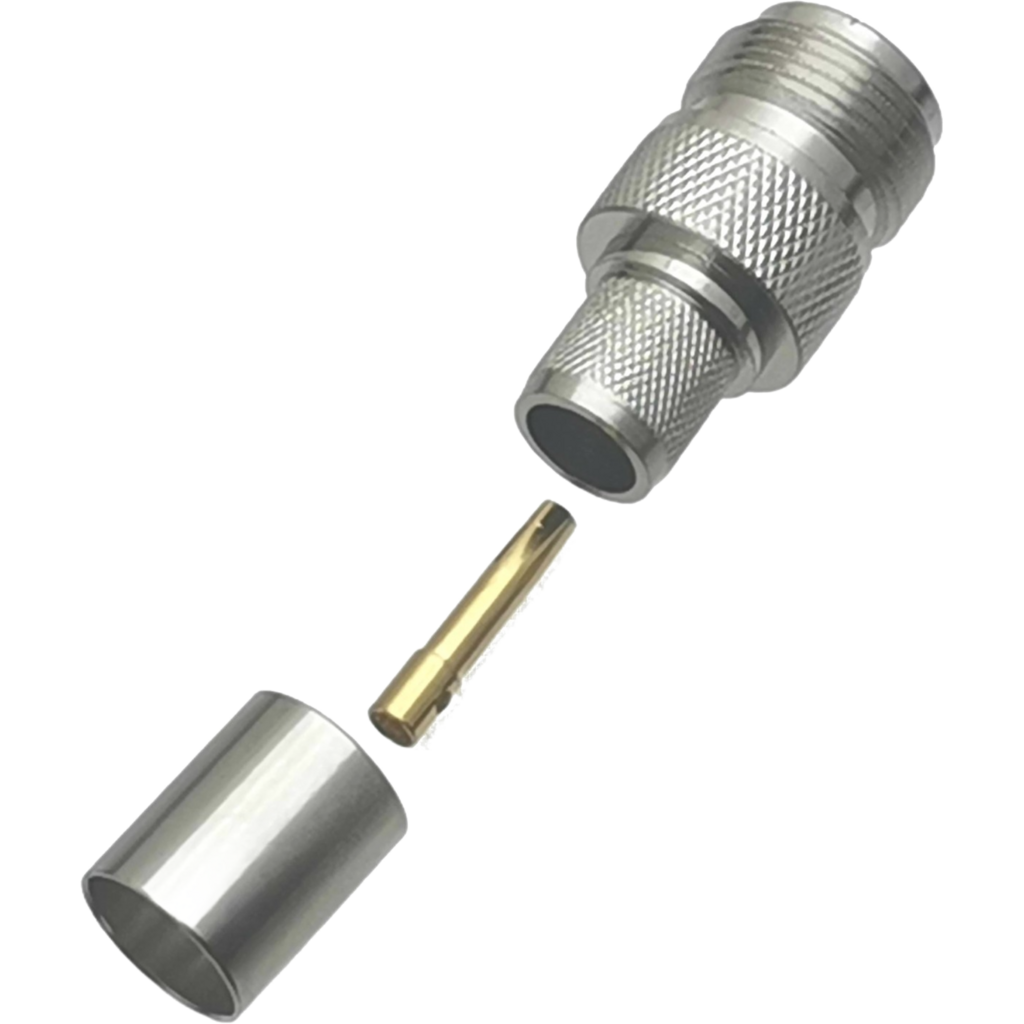 Primp Socket TECHOMAN N Type Female Crimp Socket for RG8 RG213 SLMR400 LMR400 Coaxi