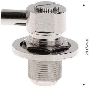 TECHOMAN SO239 Female Right Angle Antenna Base for RG58 Coaxial Cable RF Socket TECHOMAN   