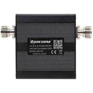 SURECOM VSWR, SWR, Power & Frequency Meter VHF~UHF 125-525mhz with SO239 Sockets Antenna SWR Meter SURECOM   