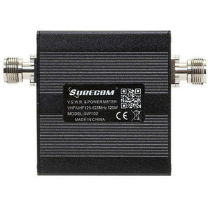 SURECOM VSWR, SWR, Power & Frequency Meter VHF~UHF 125-525mhz with N Sockets Antenna SWR Meter SURECOM   