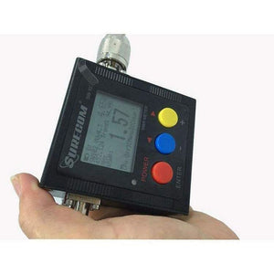 SURECOM VSWR, SWR, Power & Frequency Meter VHF~UHF 125-525mhz with 2x SMA/N RF Adaptors Antenna SWR Meter SURECOM   