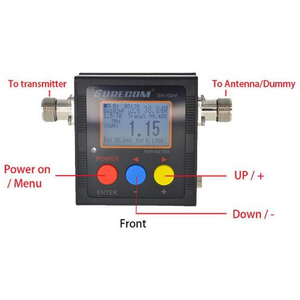 SURECOM SW-102HF Digital  Power & SWR Meter  1.5 MHz to 70 MHz  SURECOM   