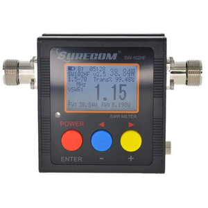 SURECOM SW-102HF Digital  Power & SWR Meter  1.5 MHz to 70 MHz  SURECOM   