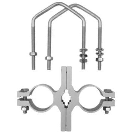TECHOMAN Antenna / Aerial Mast Aluminium Mounting Bracket - Small Antenna Mounts & Brackets TECHOMAN