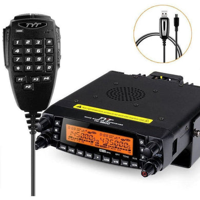 TYT TH-9800 PLUS 50W Mobile Transceiver HF/VHF/UHF Quad Band Ham Radio with Airband-TYT-Amateur Radio Handheld Radios,Amateur Radio Transceivers